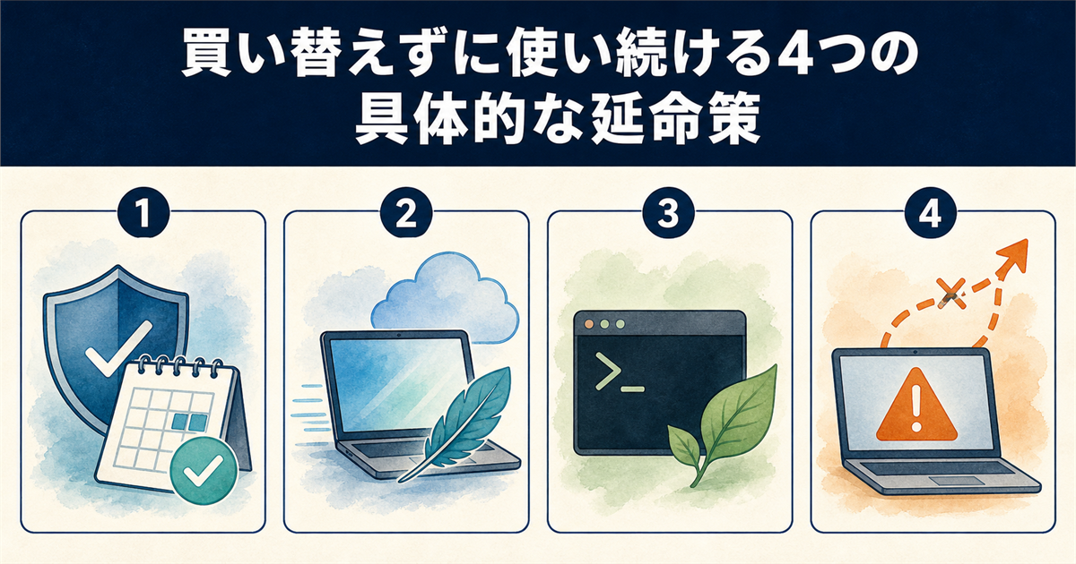 買い替えずに使い続ける4つの具体的な延命策