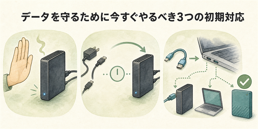 データを守るために今すぐやるべき3つの初期対応