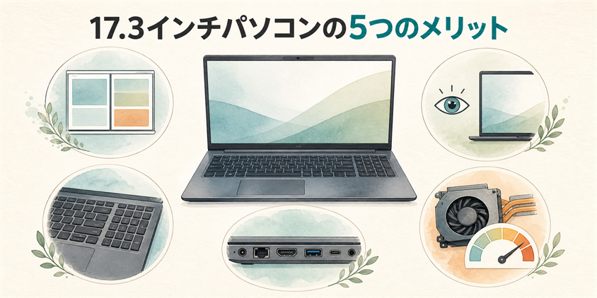 17.3インチパソコンの5つのメリット