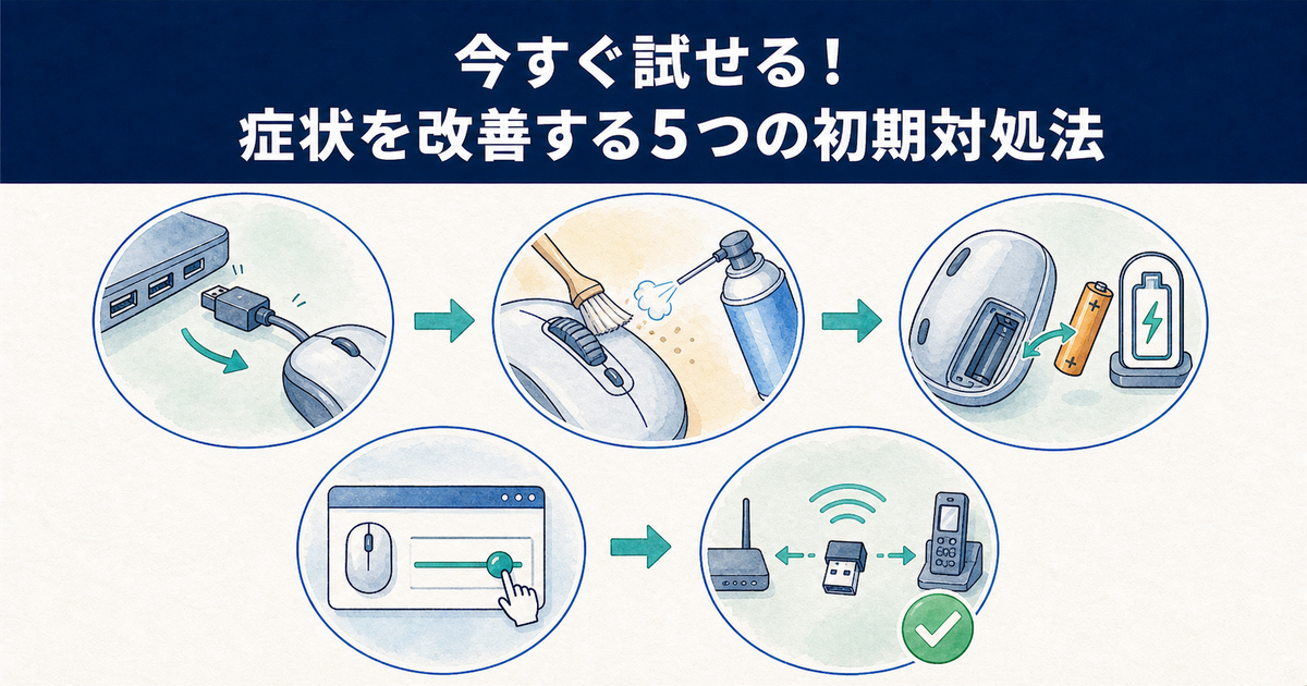今すぐ試せる！症状を改善する5つの初期対処法