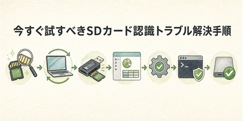 今すぐ試すべきSDカード認識トラブル解決手順