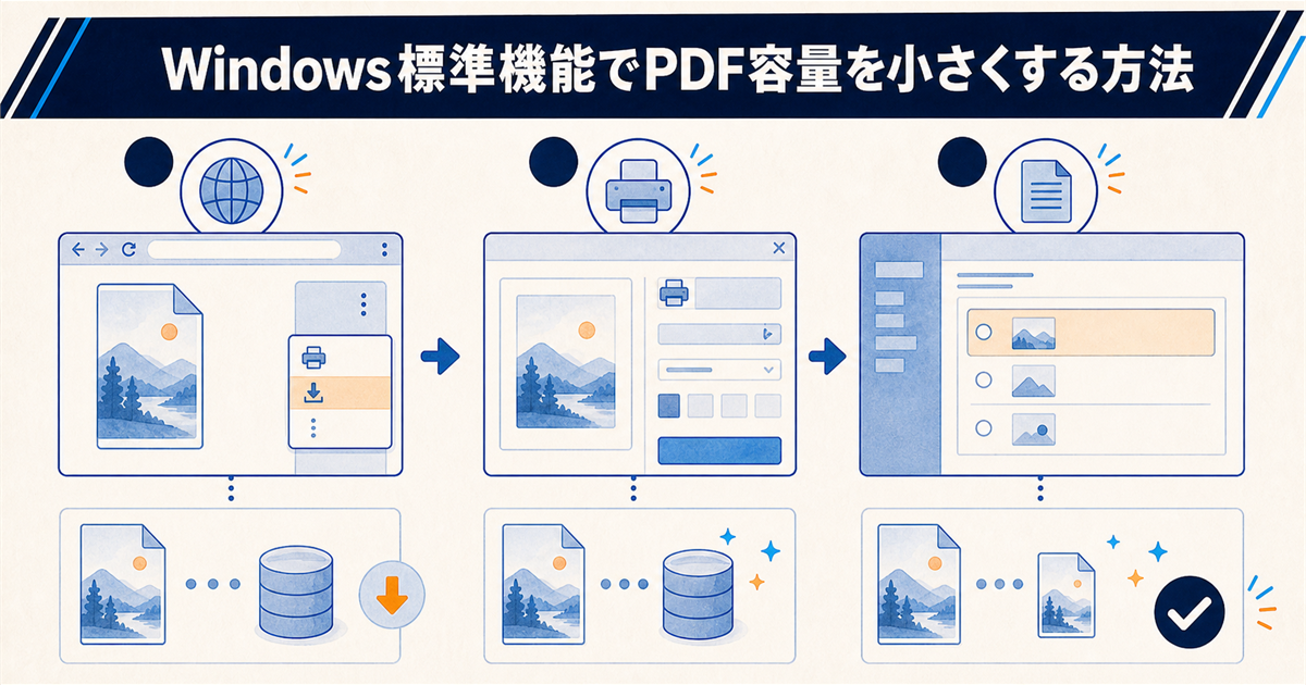 PDF容量を小さくするパソコン操作5選！無料で簡単に圧縮する方法 | パソコンクリニック