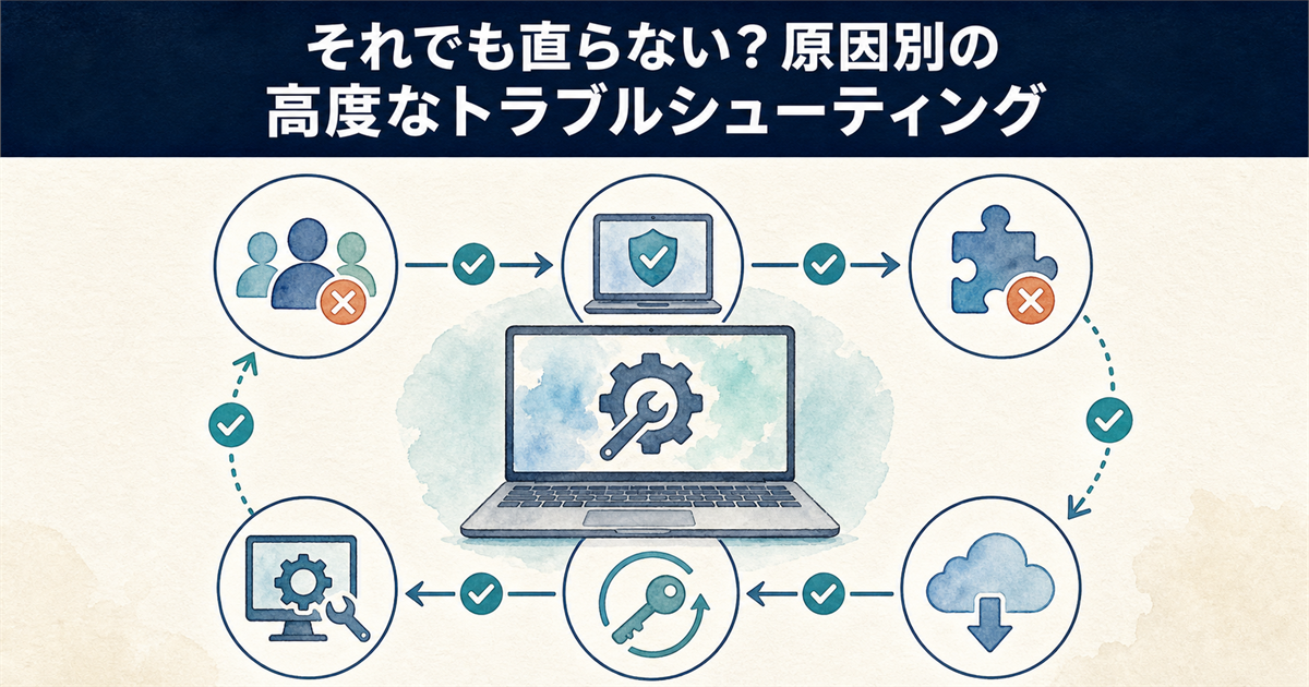 それでも直らない?原因別の高度なトラブルシューティング