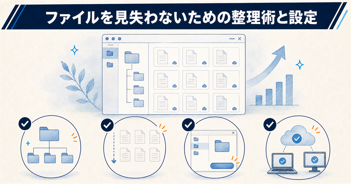 ファイルを見失わないための整理術と設定