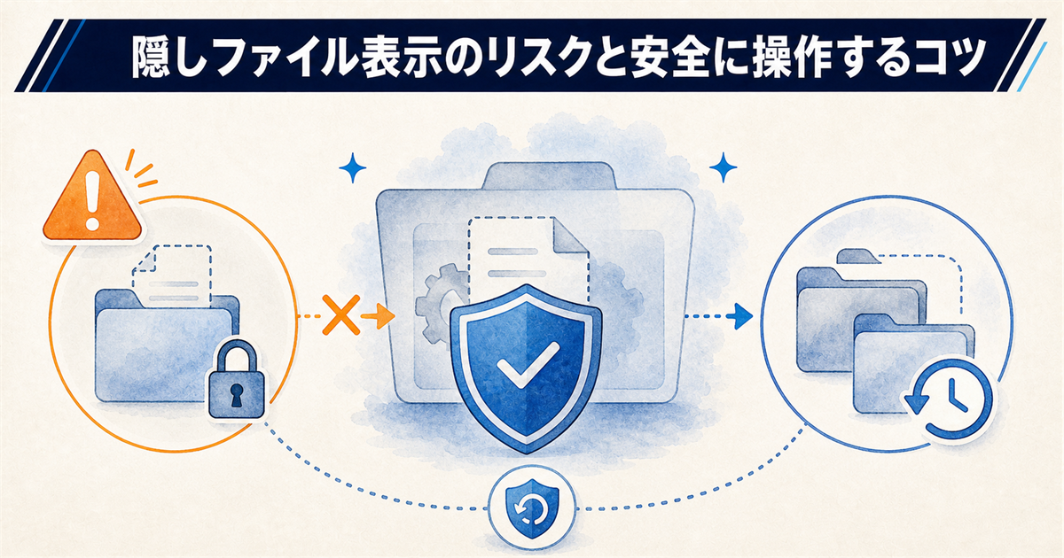 隠しファイル表示のリスクと安全に操作するコツ