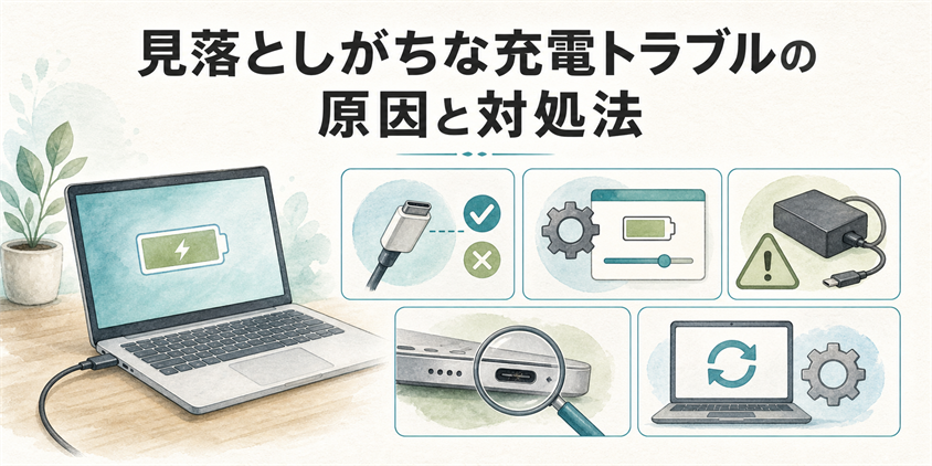 見落としがちな充電トラブルの原因と対処法