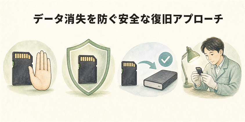 データ消失を防ぐ安全な復旧アプローチ