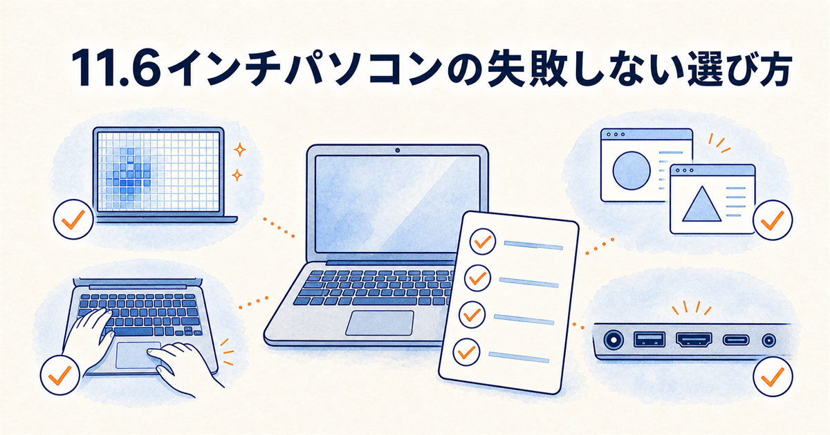 11.6インチパソコンの失敗しない選び方
