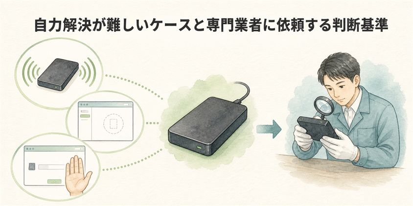 自力解決が難しいケースと専門業者に依頼する判断基準