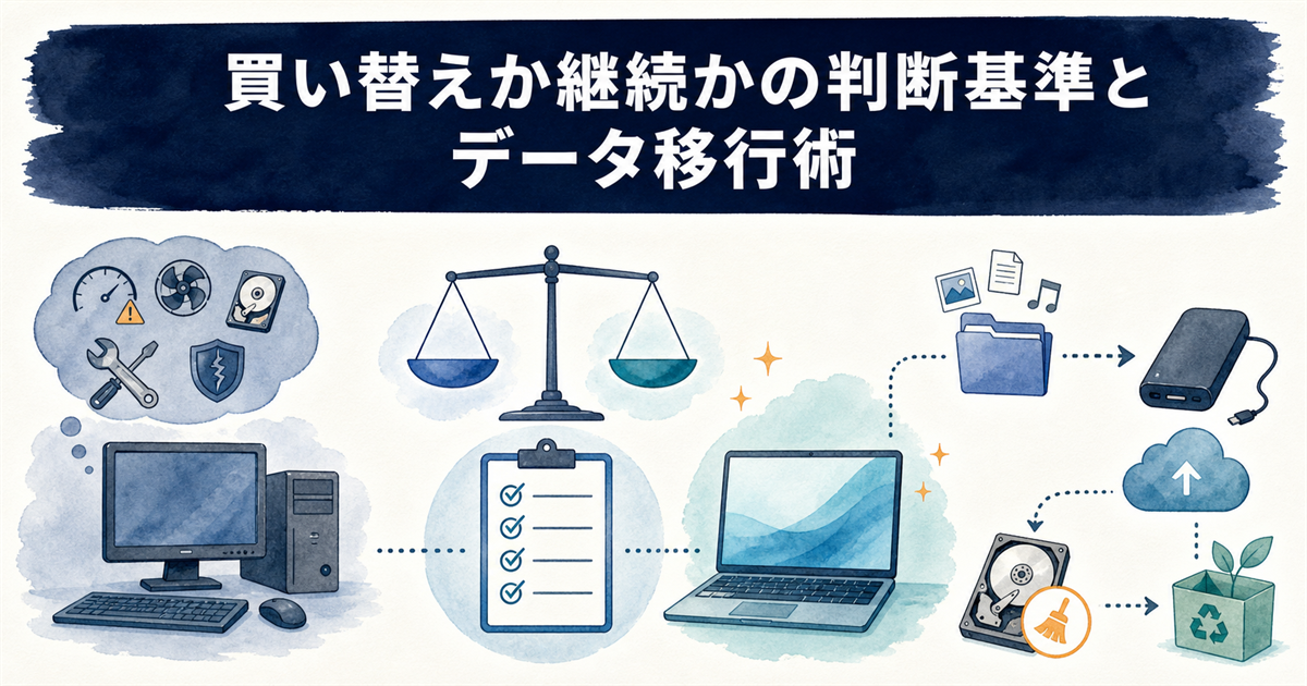 買い替えか継続かの判断基準とデータ移行術