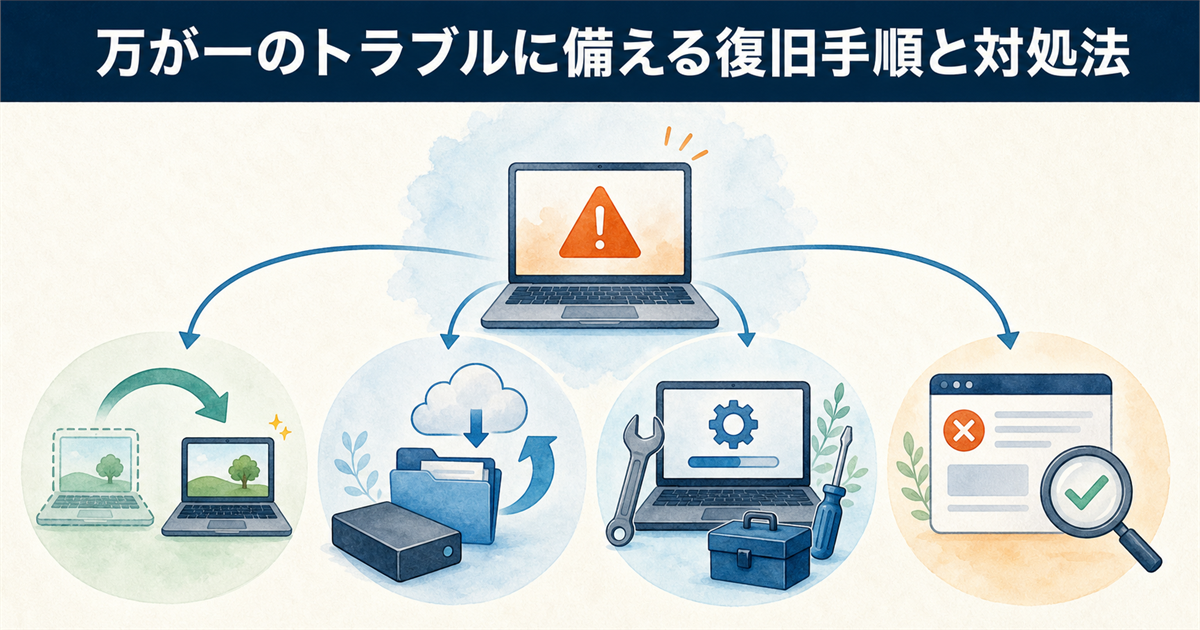 万が一のトラブルに備える復旧手順と対処法