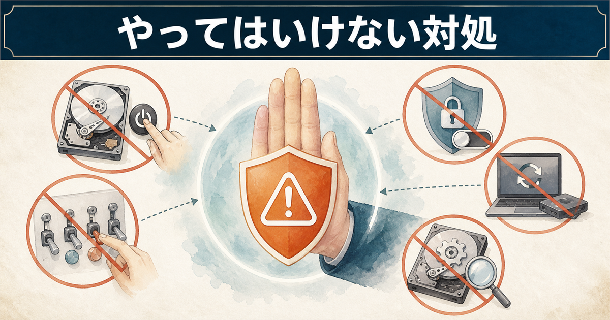やってはいけない対処