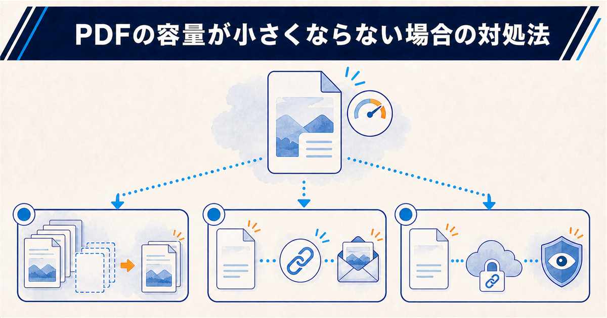 PDFの容量が小さくならない場合の対処法