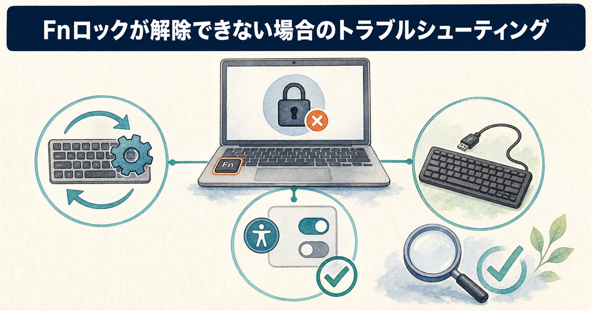 Fnロックが解除できない場合のトラブルシューティング