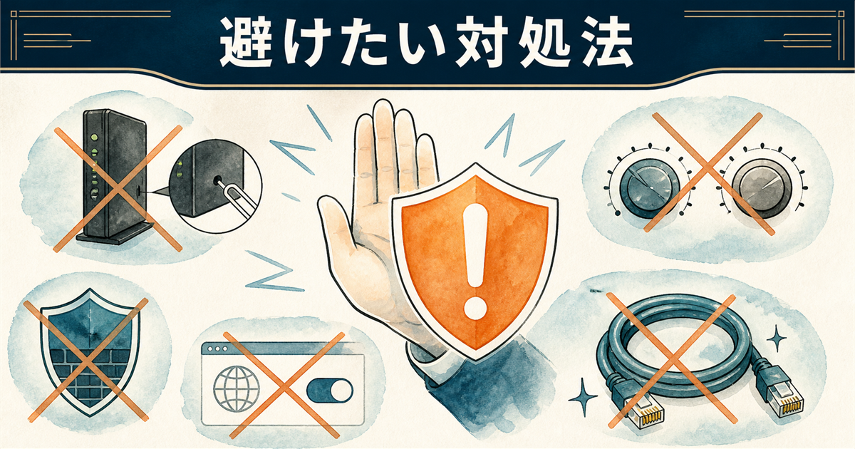 避けたい対処法