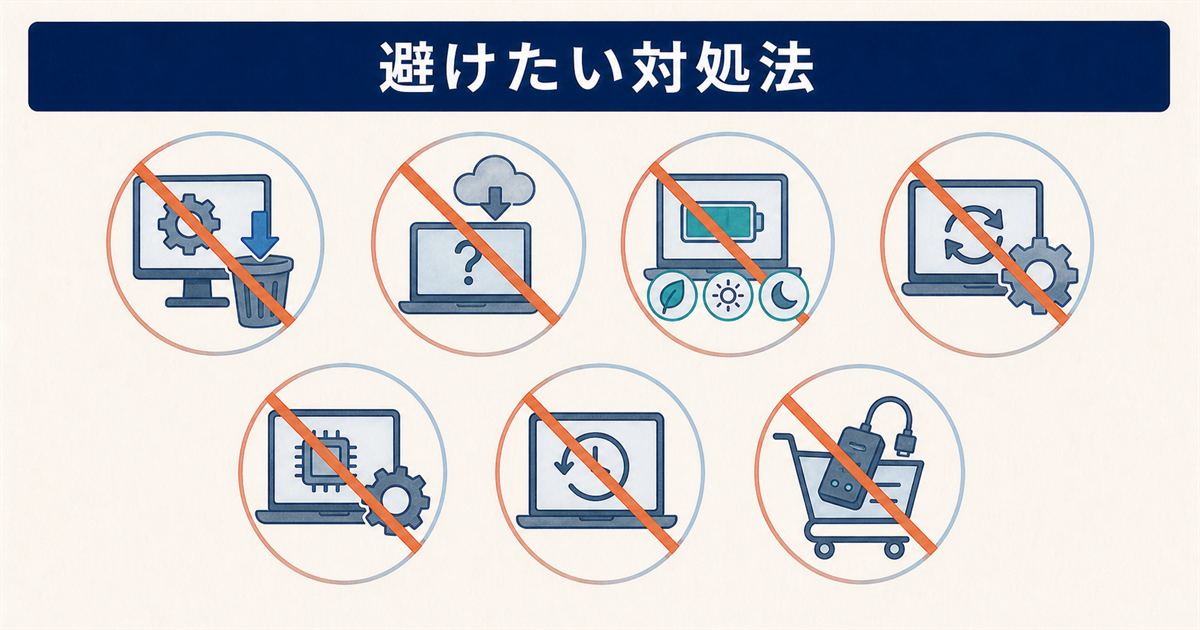 避けたい対処法