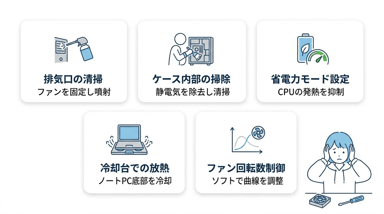 今すぐ試せる！ファンの異音を解消する自力対処法
