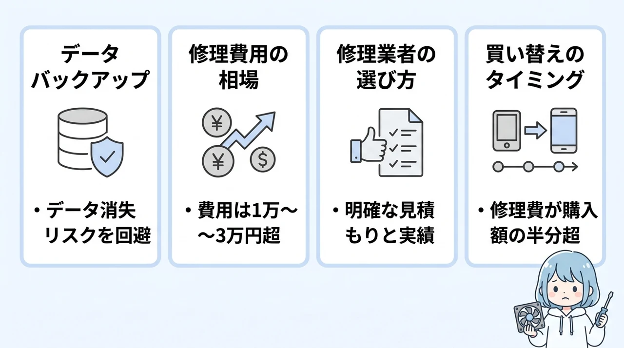 自力対処が難しい場合の修理判断とプロへの依頼基準
