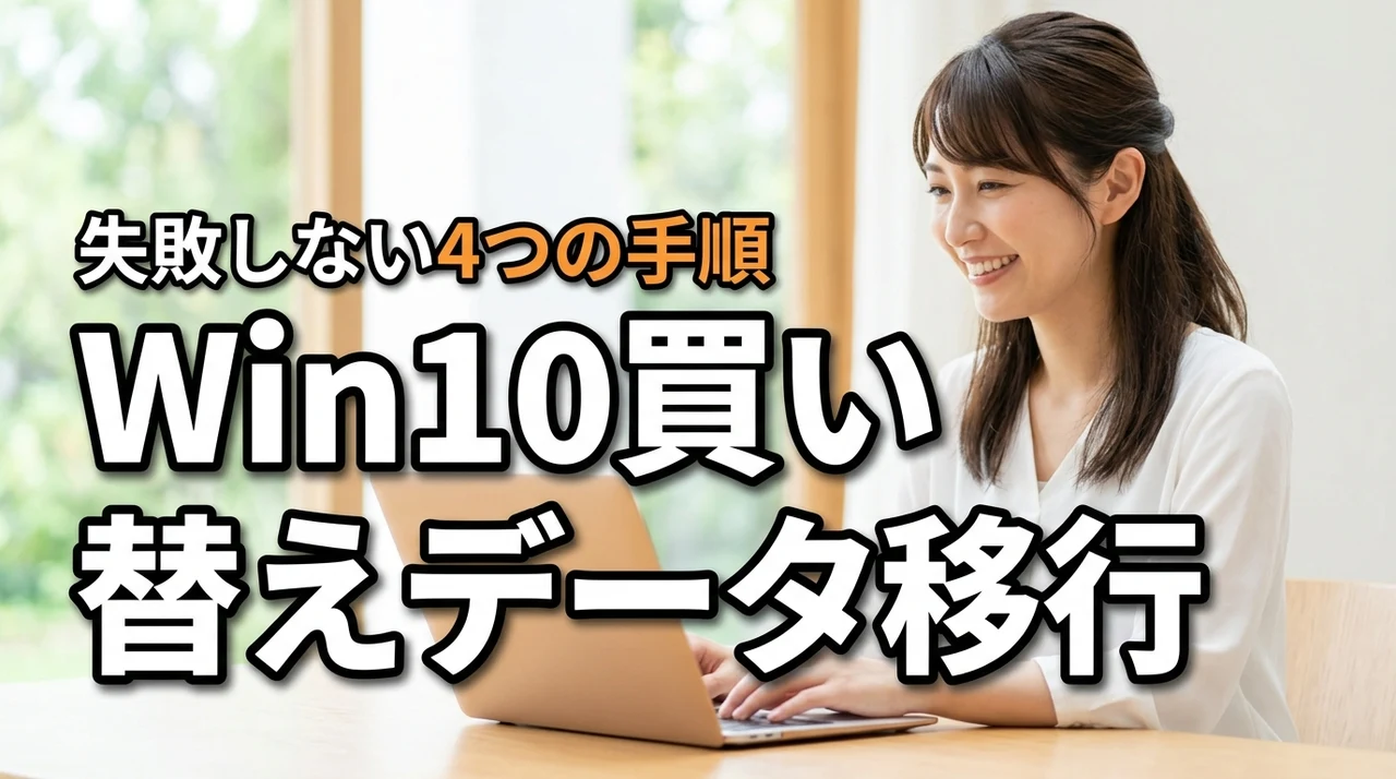 Windows 10パソコン買い替えのデータ移行を完全網羅！失敗しない4つの手順