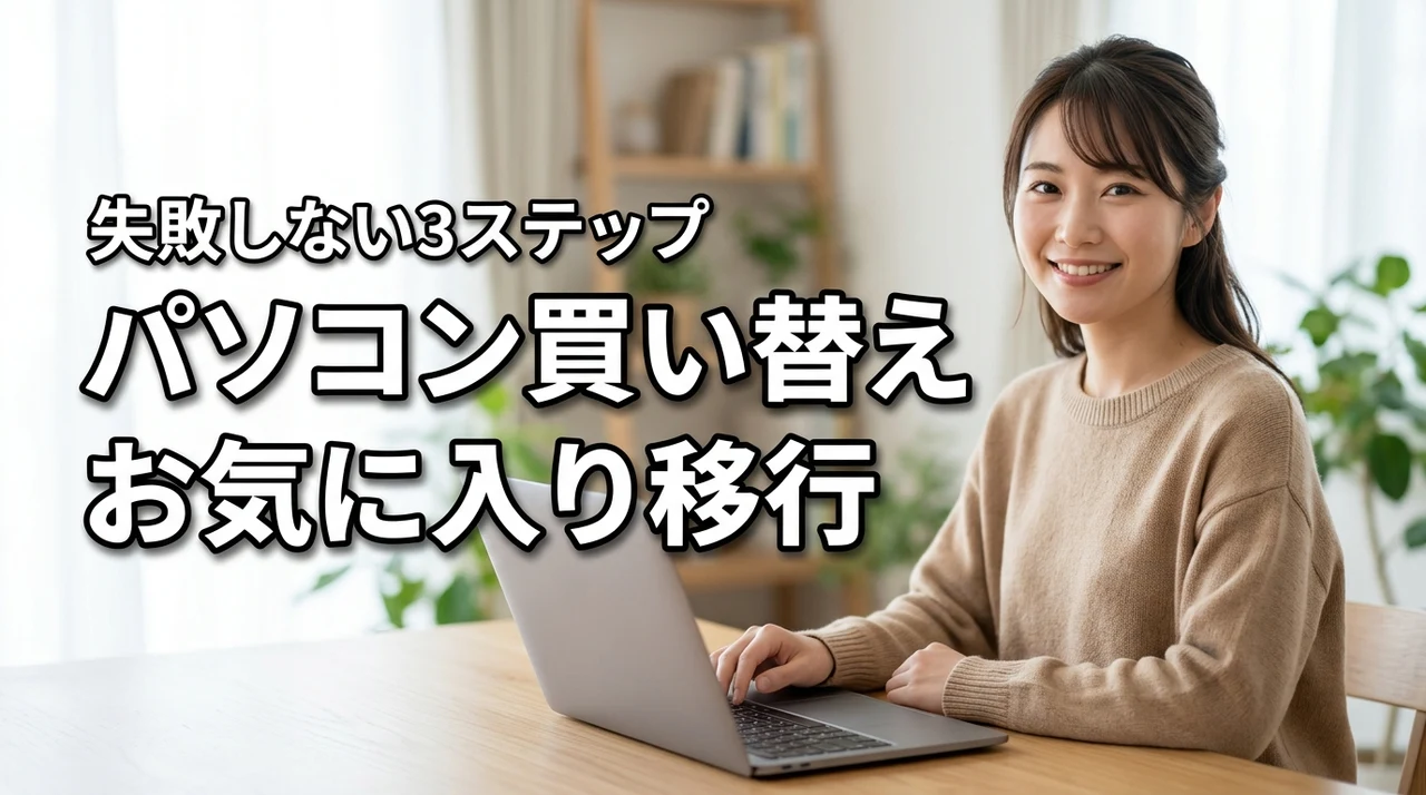 パソコン買い替え時のお気に入り移行を完全図解！失敗しない3ステップ